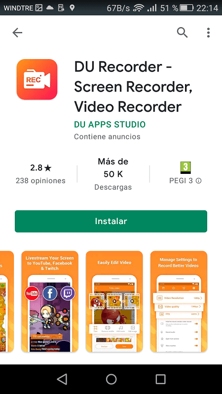 Grabar las videollamadas whatsapp con DU Recorder