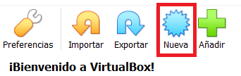 Instalar UBUNTU Virtualbox boton añadir