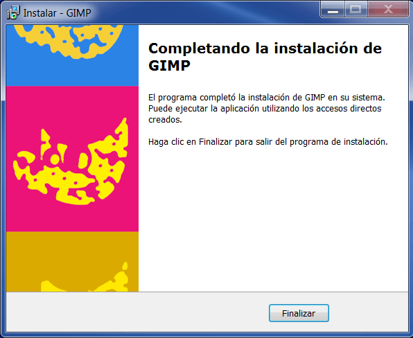 GIMP instalado
