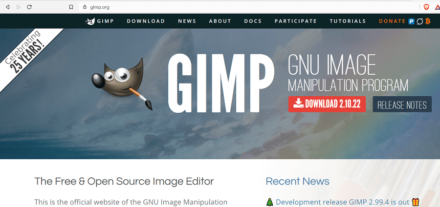 descargar e instalar gimp en linux
