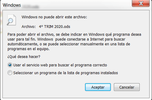 abrir archivos no soportados en Windows