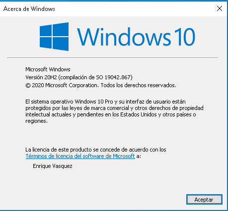 version de windows 10