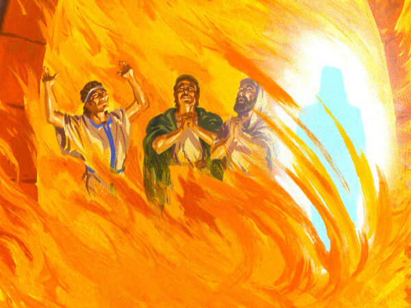 los tres hebreos y el horno de fuego