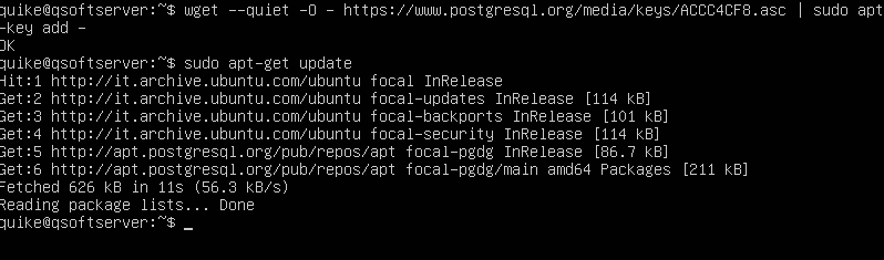 instalar postgresql en linux