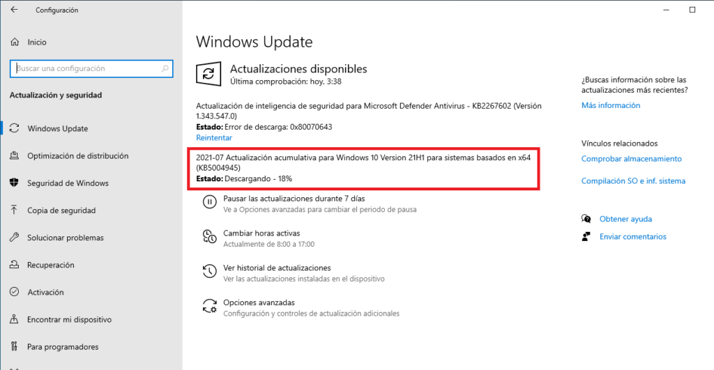 Windows 10 KB5004945