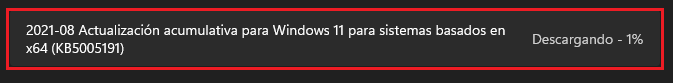 Windows 11 KB5005191