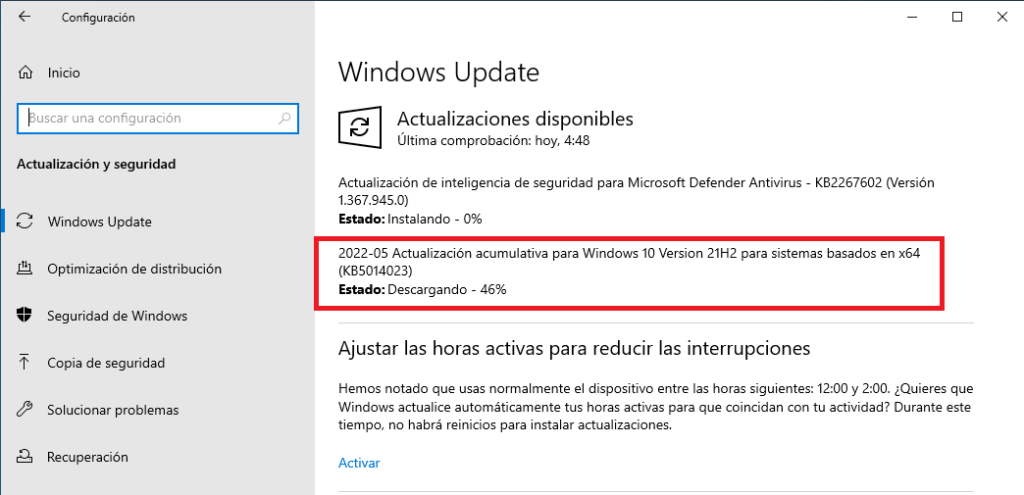 Windows 10 KB5014023