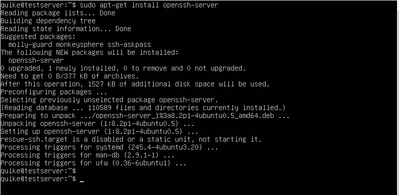 Ubuntu con SSH