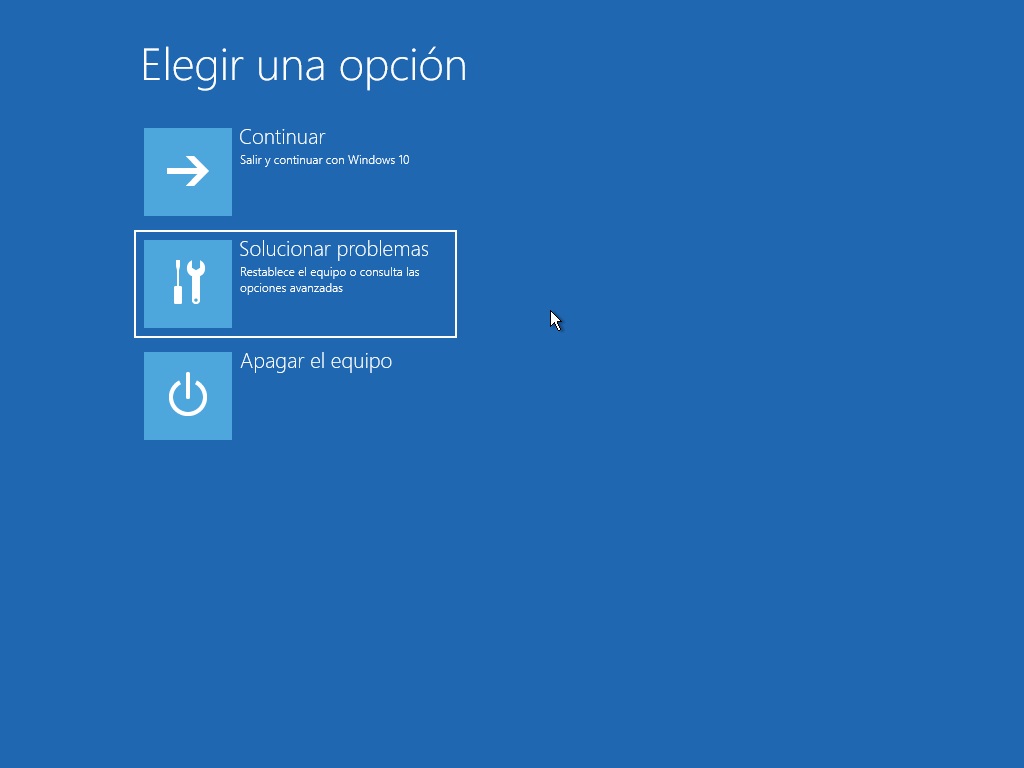 modo seguro en Windows 10