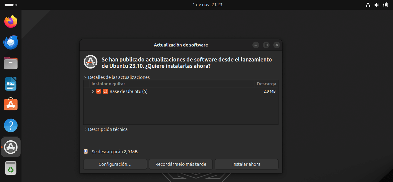 ubuntu desktop 23.10
