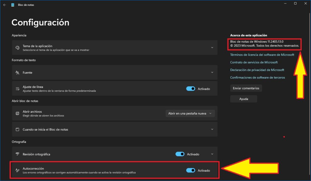 Bloc de Notas introduce Corrector Ortográfico en Windows 11