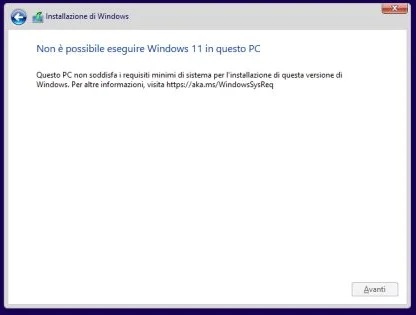 Impostare VMware Workstation Windows 11